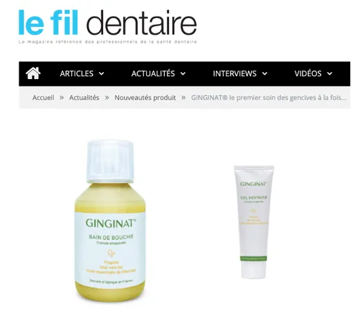 Article de presse : Le Fil Dentaire — Ginginat dans Le Fil Dentaire