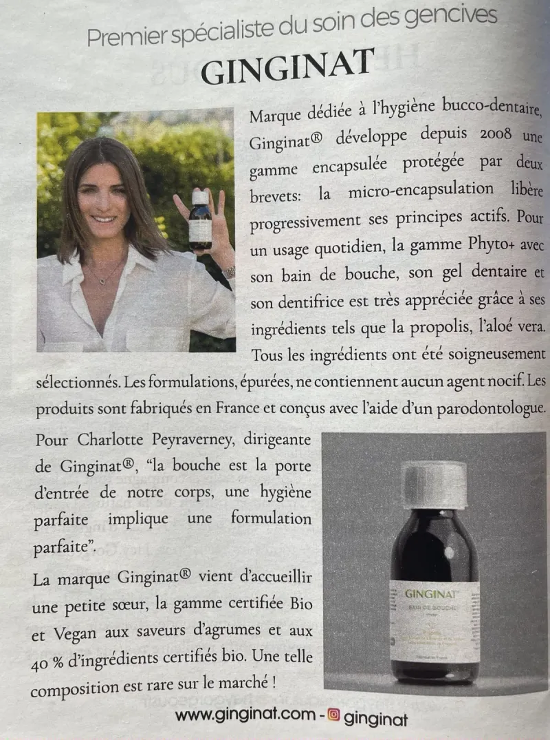 Article de presse : Gala — Premier spécialiste du soin des gencives